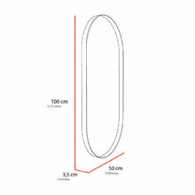 Espejo Lukman, Negro, con Marco En Estructura Metálica