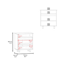 Mesa Auxiliar de Cocina Lona, Blanco Duqueza y Fresno Europeo, con 2 puertas abatibles y espacio para microondas