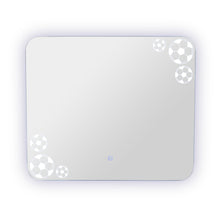 Espejo Rectangular Tory, con bordes redondeados LED + Touch