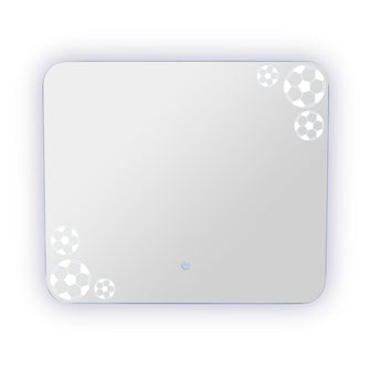 Espejo Rectangular Tory, con bordes redondeados LED + Touch