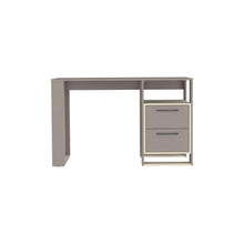 Escritorio Acrep, Cocoa y Mallado, con dos cajones para ubicar objetos