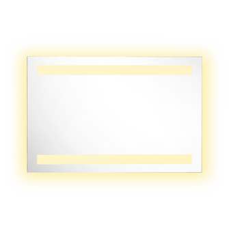 Espejo Rectangular Udine, Gris, con Luz Led