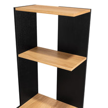 Escritorio Delph, Fresno Europeo y Wengue, con espacio derecho para ubicar objetos decorativos