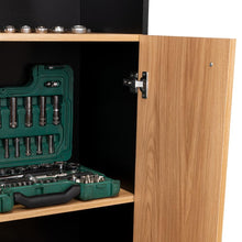 Biblioteca Home, Wengue y Fresno Europeo, con Cinco Entrepaños y Dos puertas