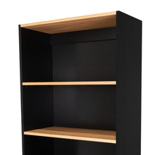 Biblioteca Home, Wengue y Fresno Europeo, con Cinco Entrepaños y Dos puertas