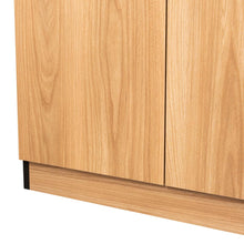 Biblioteca Home, Wengue y Fresno Europeo, con Cinco Entrepaños y Dos puertas