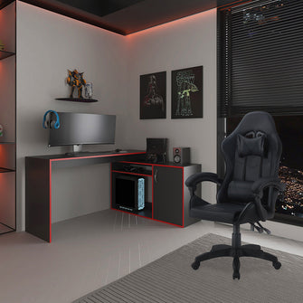 Combo Gamer Saur, incluye Escritorio y Silla Gamer