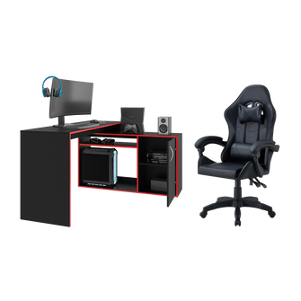 Combo Gamer Saur, incluye Escritorio y Silla Gamer