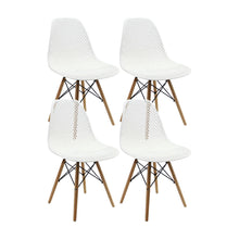 Kit por 4 Silla Air Eames Para Sala Comedor Restaurante - Blanca