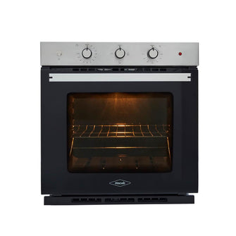 Horno eléctrico Tofu 60 cm Inox con vidrio negro 220V Haceb