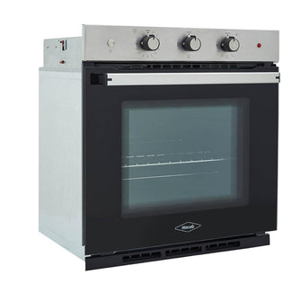 Horno eléctrico Tofu 60 cm Inox con vidrio negro 220V Haceb