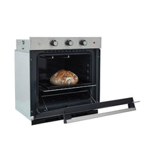 Horno eléctrico Tofu 60 cm Inox con vidrio negro 220V Haceb