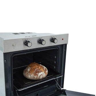 Horno eléctrico Tofu 60 cm Inox con vidrio negro 220V Haceb