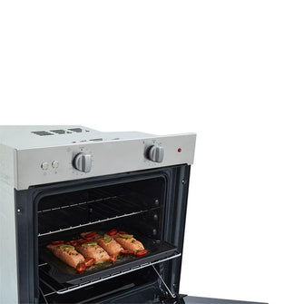 Horno mixto Tandoori 60 cm inox con vidrio reflectivo gas natural 120V Haceb