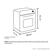 Horno mixto Casia 60 cm Inox 120V gas natural Haceb