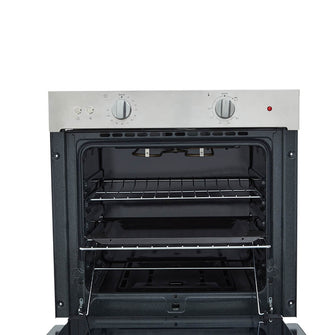 Horno mixto Tandoori 60 cm Inox con vidrio negro gas natural 120V Haceb