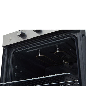 Horno eléctrico Tofu 60 cm Inox con vidrio negro 120V Haceb