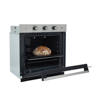 Horno eléctrico Tofu 60 cm Inox con vidrio negro 120V Haceb