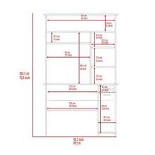 Escritorio Hucth, Wengue, con Una Cajón Deslizable y Puerta Batiente