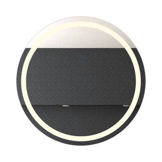 Espejo Circular Malibú, Gris, con Luz Led X2 Unidades