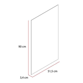 Espejo Rectangular Garda, Gris, con Luz Led