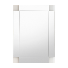 Espejo Rectangular Genova, Capri 75, ensamble a la pared con Diseño en Sandblasting