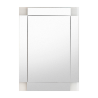 Espejo Rectangular Genova, Capri 75, ensamble a la pared con Diseño en Sandblasting