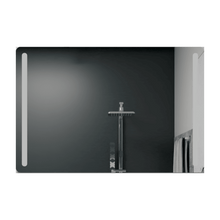 Espejo Rectangular Broni, Gris, con Luz Led