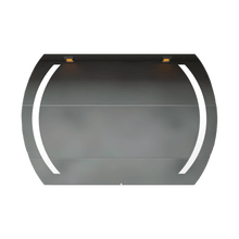 Espejo Rectangular Manson, Gris, con Luz Led
