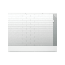 Espejo Rectangular Palermo, Gris, con Luz Led