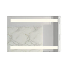 Espejo Rectangular Udine, Gris, con Luz Led