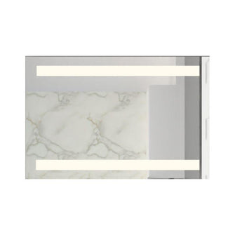 Espejo Rectangular Udine, Gris, con Luz Led