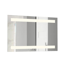 Espejo Rectangular Udine, Gris, con Luz Led