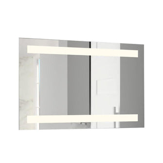Espejo Rectangular Udine, Gris, con Luz Led