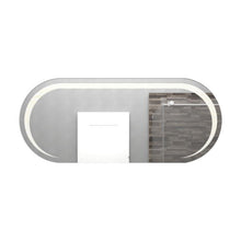 Espejo Rectangular Verón, Gris, con Luz Led y Botón Touch