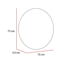 Espejo Redondo Capri 75, Luz Led y Touch