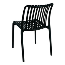 Comedor Redondo Metálico Maiu Negro + 2 Sillas Interior y Exterior
