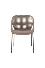 Silla Senit con Brazos, Color Taupe, Con espaldar y diseño Moderno X2