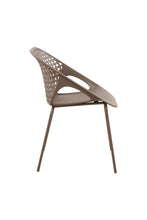 Silla Senit con Brazos, Color Taupe, Con espaldar y diseño Moderno X2