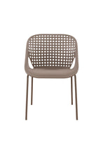 Silla Senit con Brazos, Color Taupe, Con espaldar y diseño Moderno X4