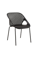 Silla Senit con Brazos, Color Negro, Con espaldar y diseño Moderno X2