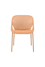 Silla Senit con Brazos, Color Naranja, Con espaldar y diseño Moderno X2