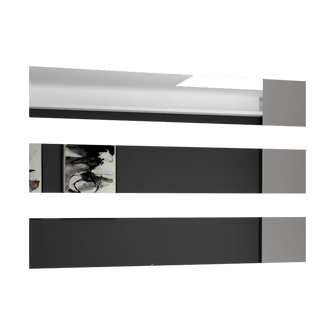 Espejo Rectangular Atenas, Capri 75, ensamble a la pared con cinta doble faz