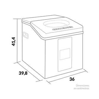 Fabricador De Hielo Fh 8215 15Kg Challenger, Color Gris
