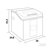 Fabricador De Hielo Fh 8215 15Kg Challenger, Color Gris