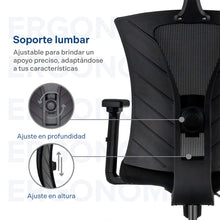 Silla de Oficina Presidente Niza, Negro