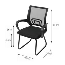 Silla Para Oficina Escritorio Interlocutora Fija OR-3310 - Negro