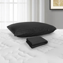 Funda De Almohada Hotelero Lencería Pack 2 Unidades, Color Negro