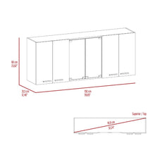Gabinete Superior Vega, Blanco Duqueza, con amplio espacios espacios para guardar utensilios de cocina