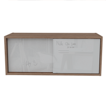 Gabinete Auxiliar Tanix, Miel y Blanco, con Dos Puertas Corredizas